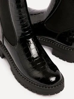Linzi Landon Bottes épaisses en mélange de Crocs avec semelle à clous