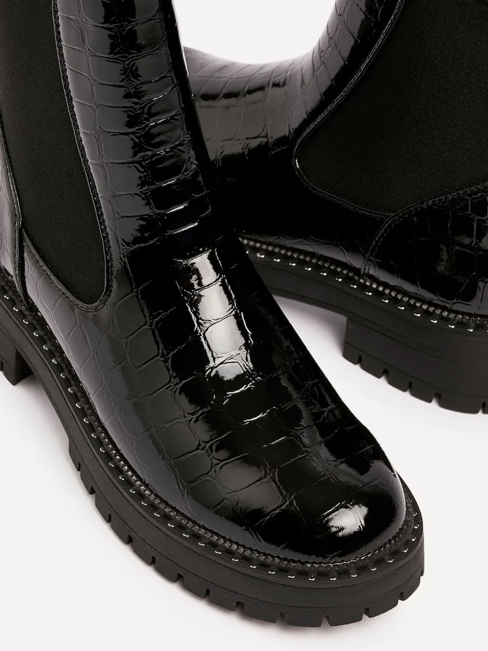 Linzi Landon Bottes épaisses en mélange de Crocs avec semelle à clous