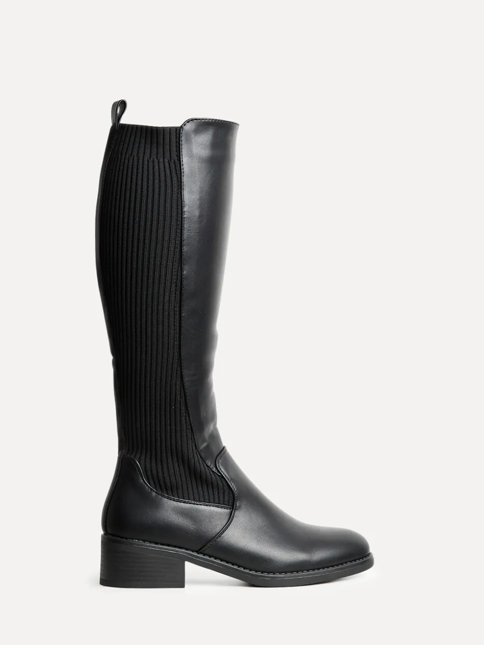 Linzi Renae Classic High Leg Riding Boot With Elasticated Back Panel (bottes cavalières classiques à tige haute avec panneau arrière élastiqué)