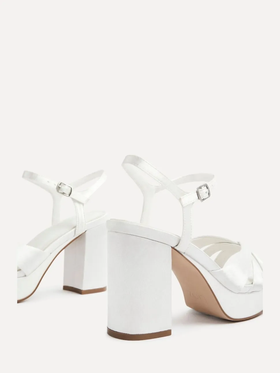Linzi Sandales à talons carrés à talons croisés Keliah de mariée