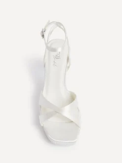 Linzi Sandales à talons plateformes Mariage Romantica avec Ornements