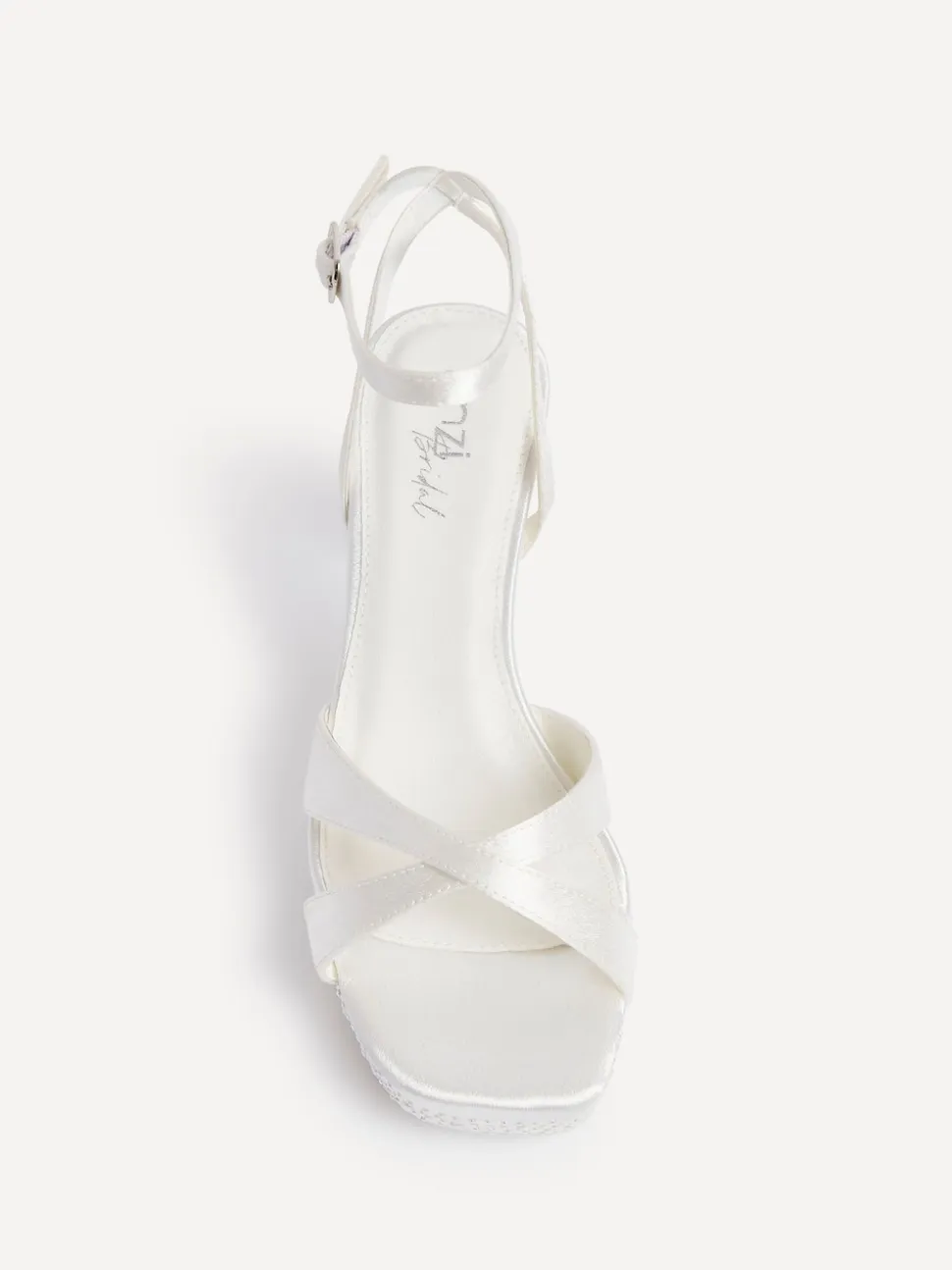 Linzi Sandales à talons plateformes Mariage Romantica avec Ornements