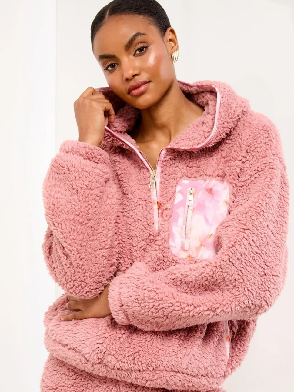Lipsy Ensemble confortable Vêtements d'intérieur Hoddie et Survêtement