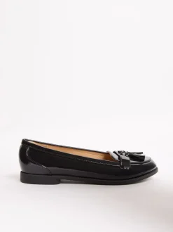 Lipsy Patent Chaussures plates Tassel Mocassins