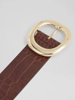 LK Bennett Crocs Ceinture en cuir à effet Bromley
