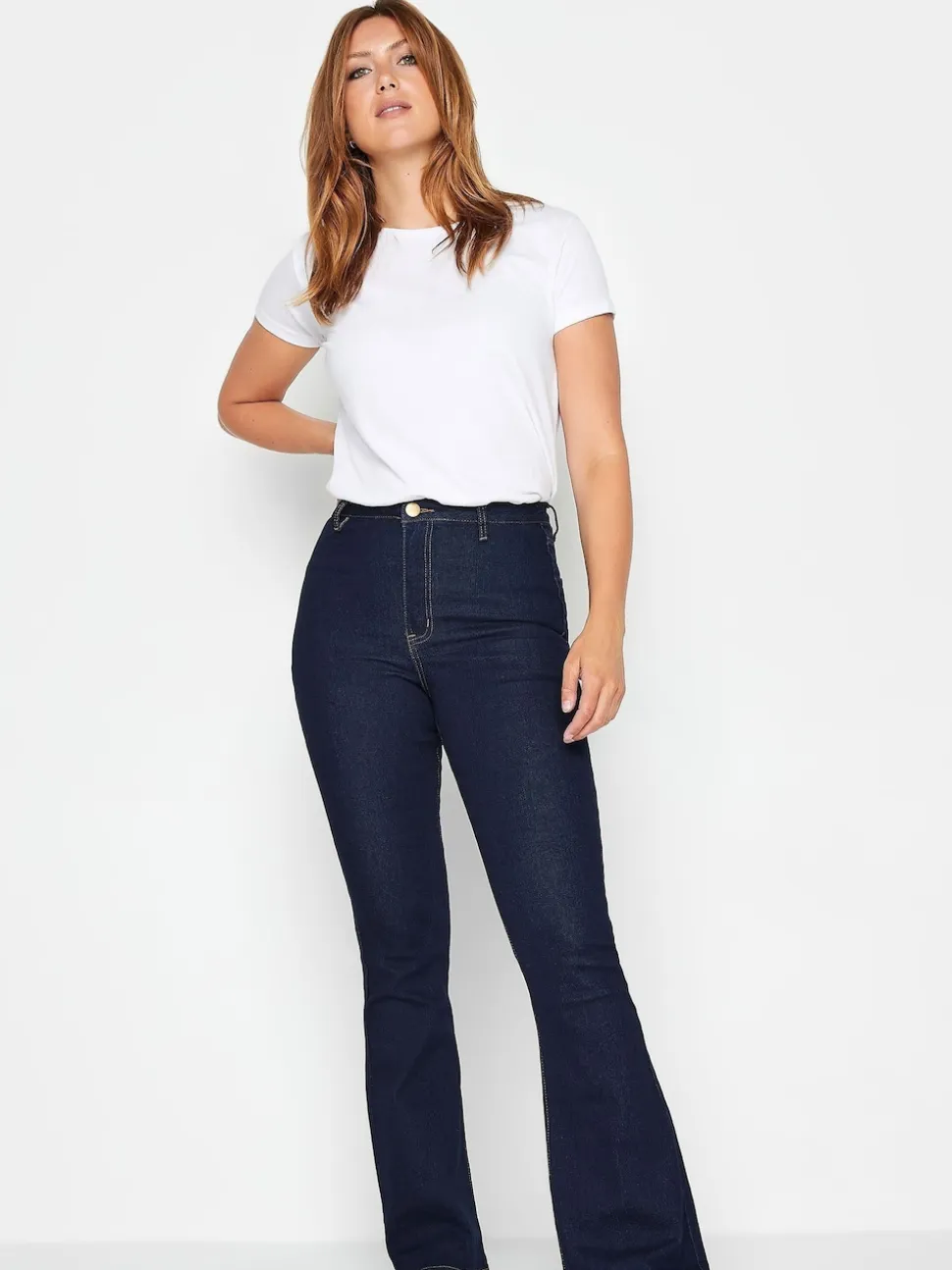 Long Tall Sally Jean Kickflare en denim