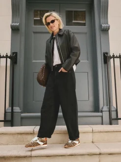 Léopard - Baskets à lacets avec panneau Forever Comfort