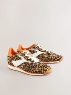 Léopard - Baskets à lacets avec panneau Forever Comfort