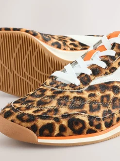 Léopard - Baskets à lacets avec panneau Forever Comfort