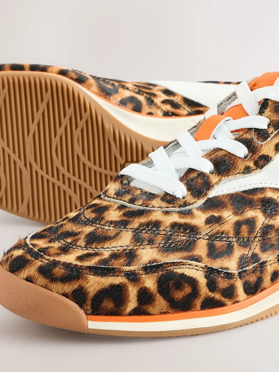 Léopard - Baskets à lacets avec panneau Forever Comfort