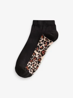 Léopard - Semelle intérieure Trainers Socks 5 Lot