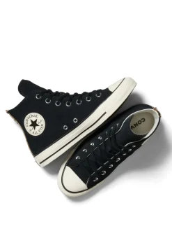 Léopard noir - Converse Baskets Chuck Taylor en daim sur l’ensemble