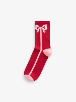 Lot de 4 chaussettes Cath Kidston en coton à nœud