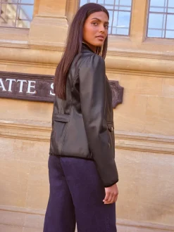 Love & Roses Veste Drummer en similicuir