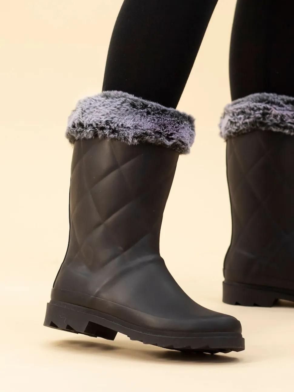 Lunar Wellingtons doublées de fausse fourrure Norvège