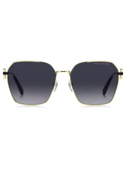 Lunettes de soleil Marc Jacobs dorées carrées