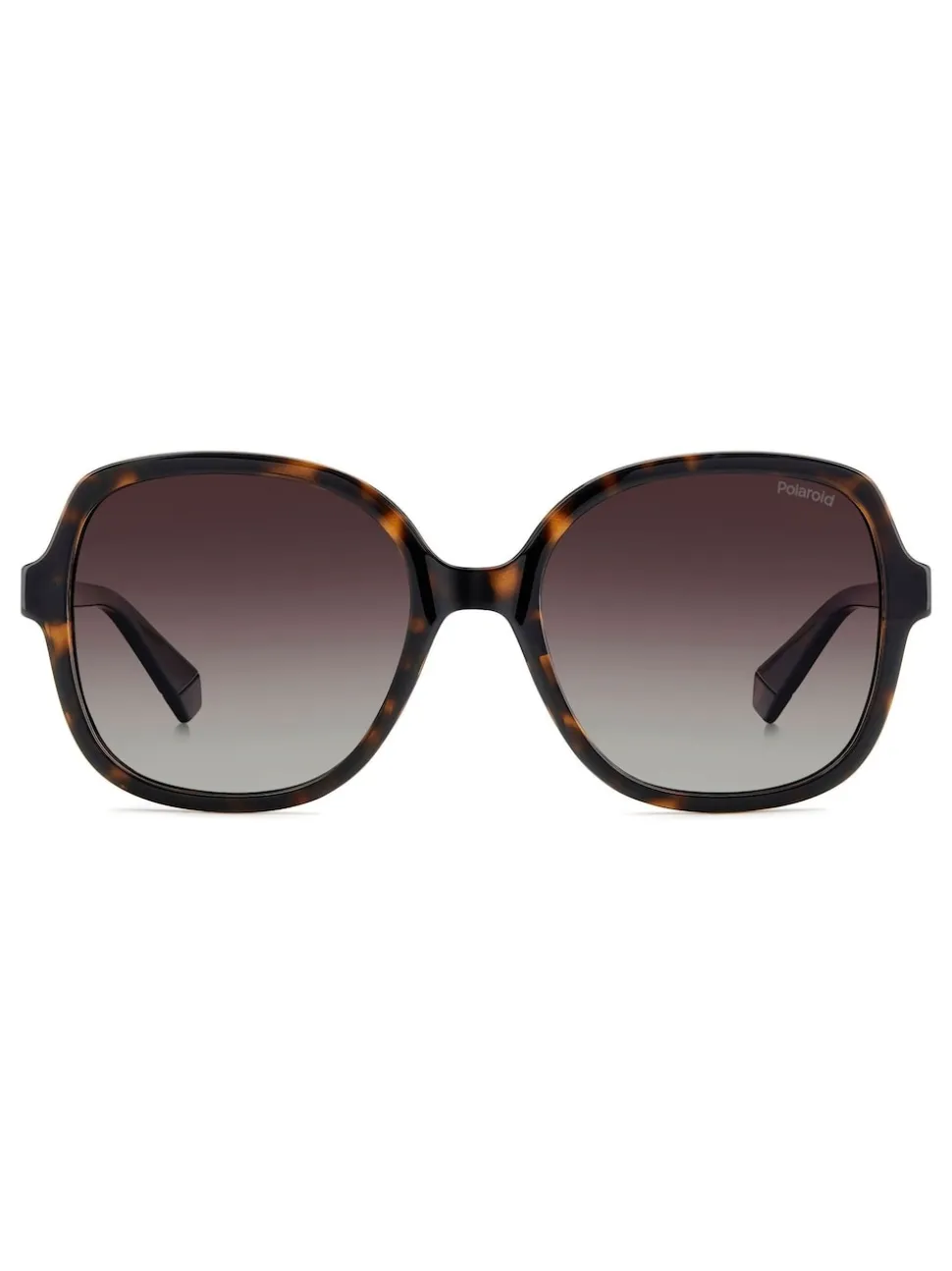 Lunettes de soleil Polaroid marron carrées ornées de bijoux