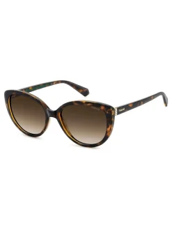 Lunettes de soleil Polaroid marron œil de chat