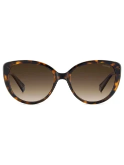 Lunettes de soleil Polaroid marron œil de chat