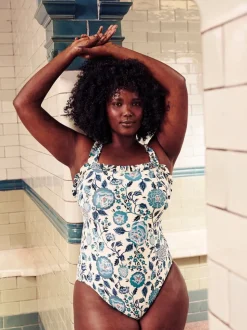 Maillot de bain à col carré Cath Kidston