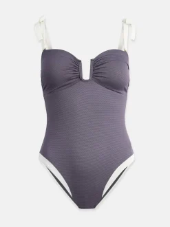 Maillot de bain Mint Velvet texturé avec contrôle du ventre