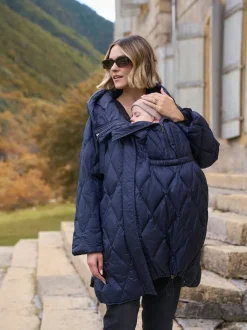 Manteau de grossesse et de portage Seraphine léger matelassé 3 en 1