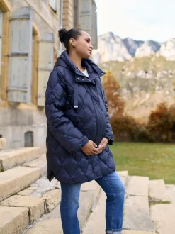 Manteau de grossesse et de portage Seraphine léger matelassé 3 en 1