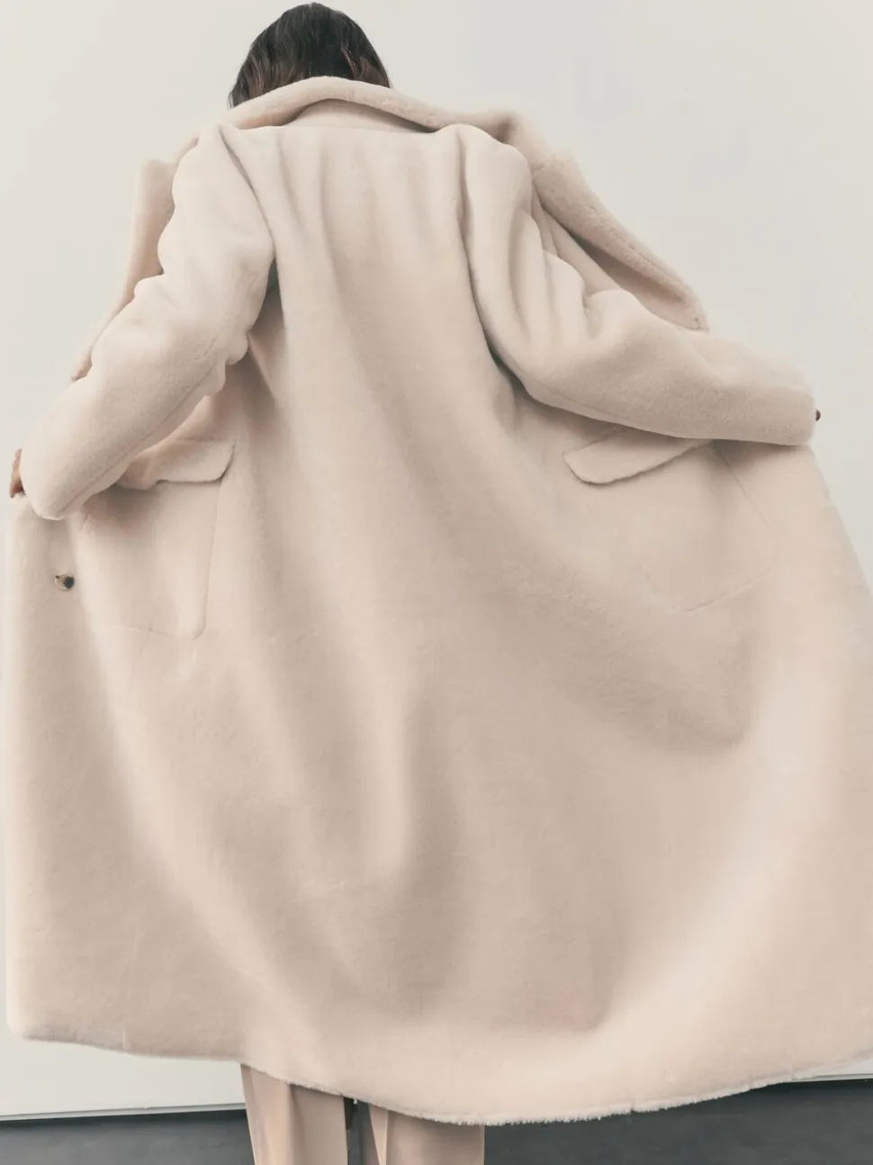 Manteau maxi en faux shearling Nodinary