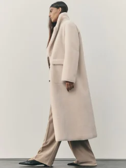 Manteau maxi en faux shearling Nodinary