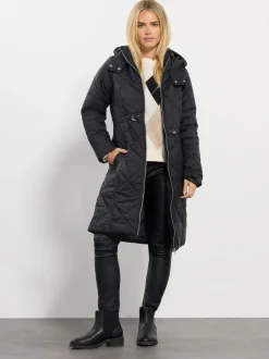 Manteau mi-long M&Co Petites tailles matelassé
