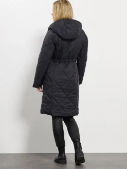 Manteau mi-long M&Co Petites tailles matelassé