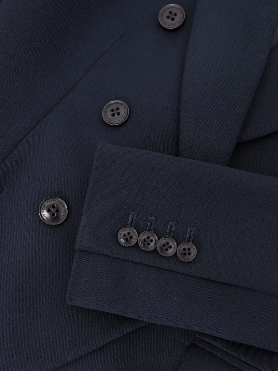 marine - Blazer de costume Reiss Gabi à double boutonnage