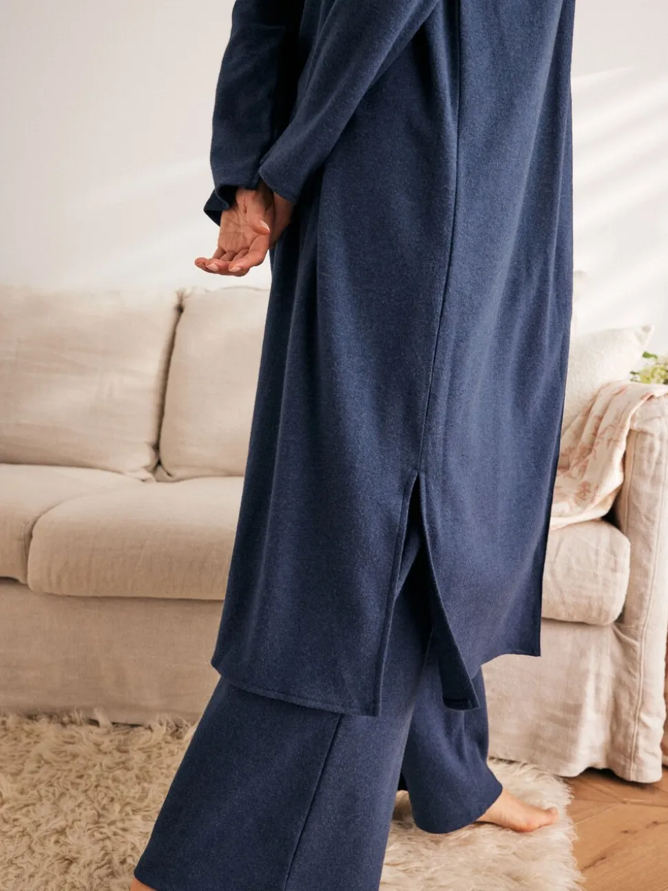 marine - Cardigan Laura Ashley Longline Lounge