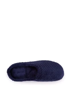 marine - Chaussons mules Totes Isotoner Popcorn Terry