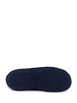 marine - Chaussons mules Totes Isotoner Popcorn Terry