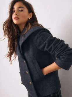 marine - Coatigan à double boutonnage