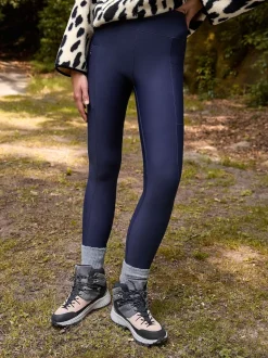 marine - Legging d’extérieur doublé en polaire à poignée chaude