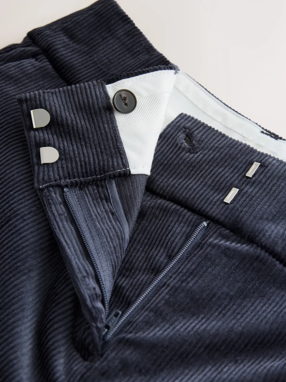 marine - Pantalon bootcut N. Premium en velours côtelé