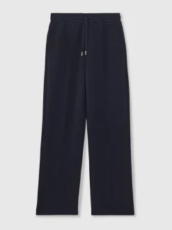marine - Pantalon de jogging large en interlock haut de gamme Reiss Jemma