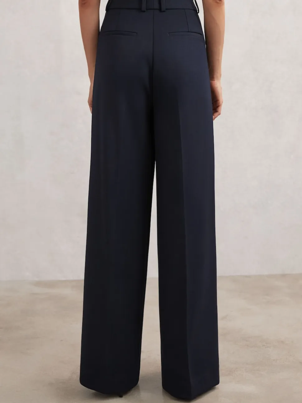 marine - Pantalons de costume amples Reiss Gabi