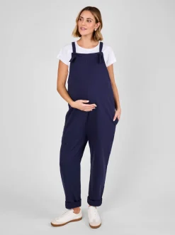 marine - Salopette de maternité JoJo Maman Bébé en jersey
