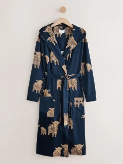Marine Hamish the Highland Cow - Robe de chambre légère douillette