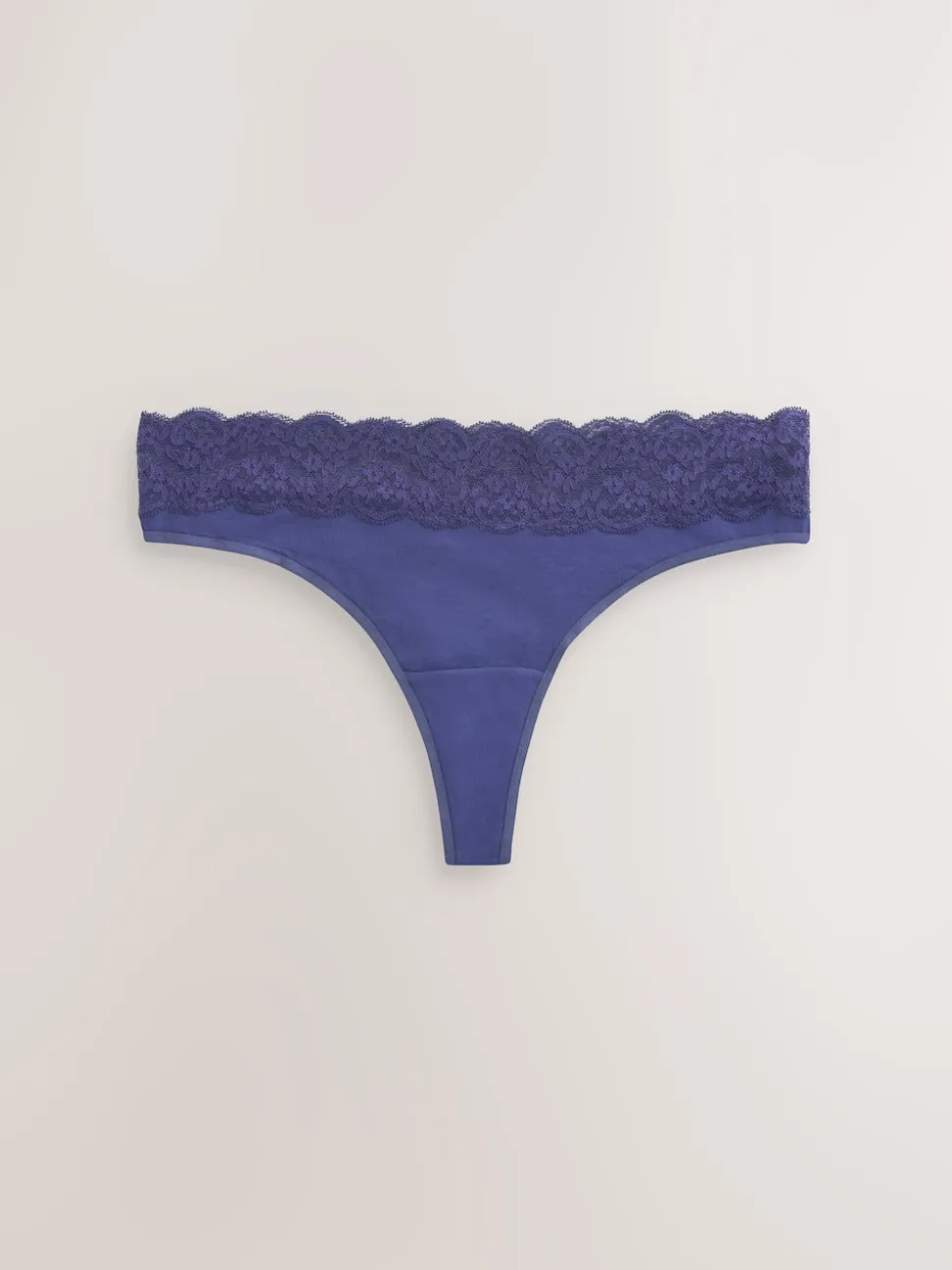 Marine Paisley - Lot de 4 culottes en coton et dentelle