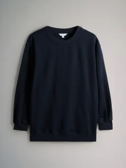 Marine/Rose - The Set lot de 2 Sweat-shirts longs à Col rond