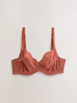 Marine/Rouille - Soutien-gorge en dentelle DD+ 2 Pack