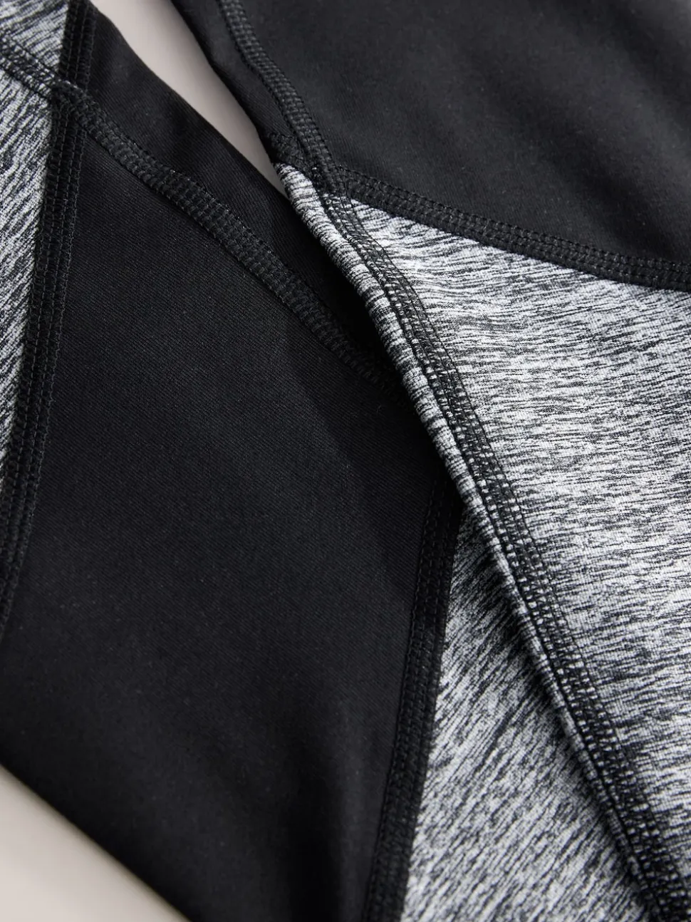 Marl gris - Legging Sports Dry Tech Tummy Control taille haute