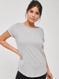 Marl gris - T-shirt à manches cap