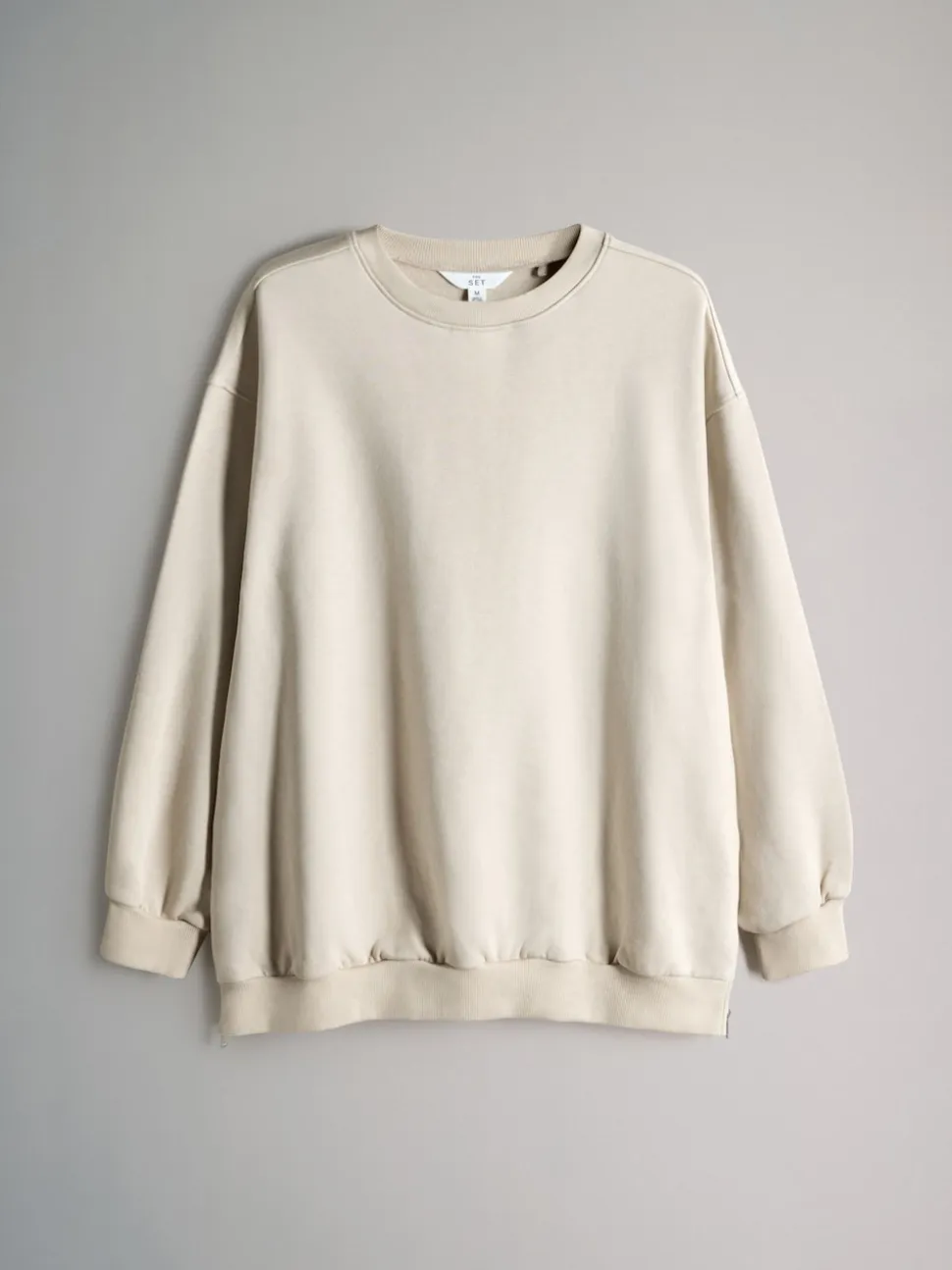 Marl/Cream anthracite - The Set lot de 2 Sweat-shirts longs à Col rond