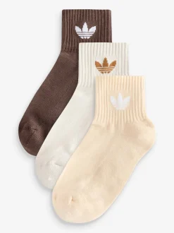Marron - adidas originals Paquet de mi-chaussettes 3