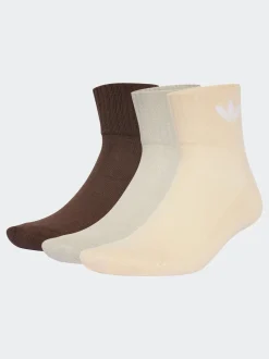 Marron - adidas originals Paquet de mi-chaussettes 3